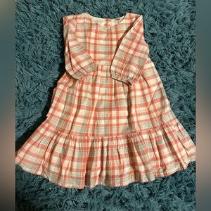 Oshkosh Girls Pink Plaid Dress Size 4T